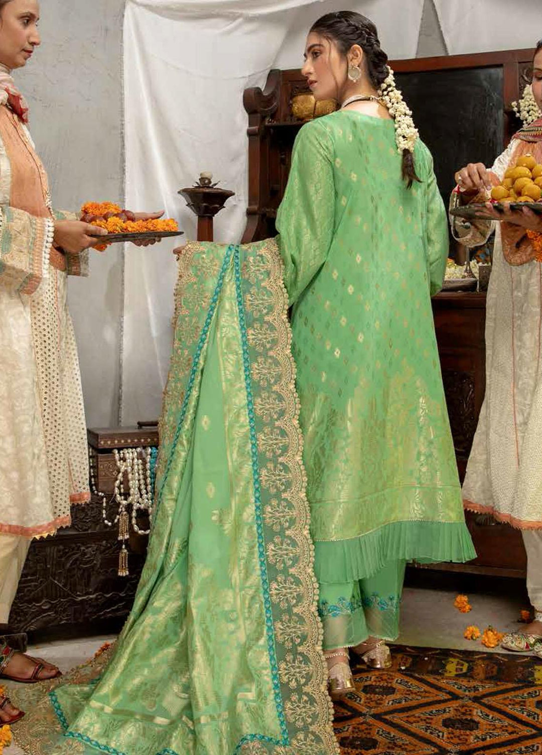 Charizma Embroidered Jacquard Suits Unstitched 3 Piece CRZ21J CJ-05 - Festive Collection