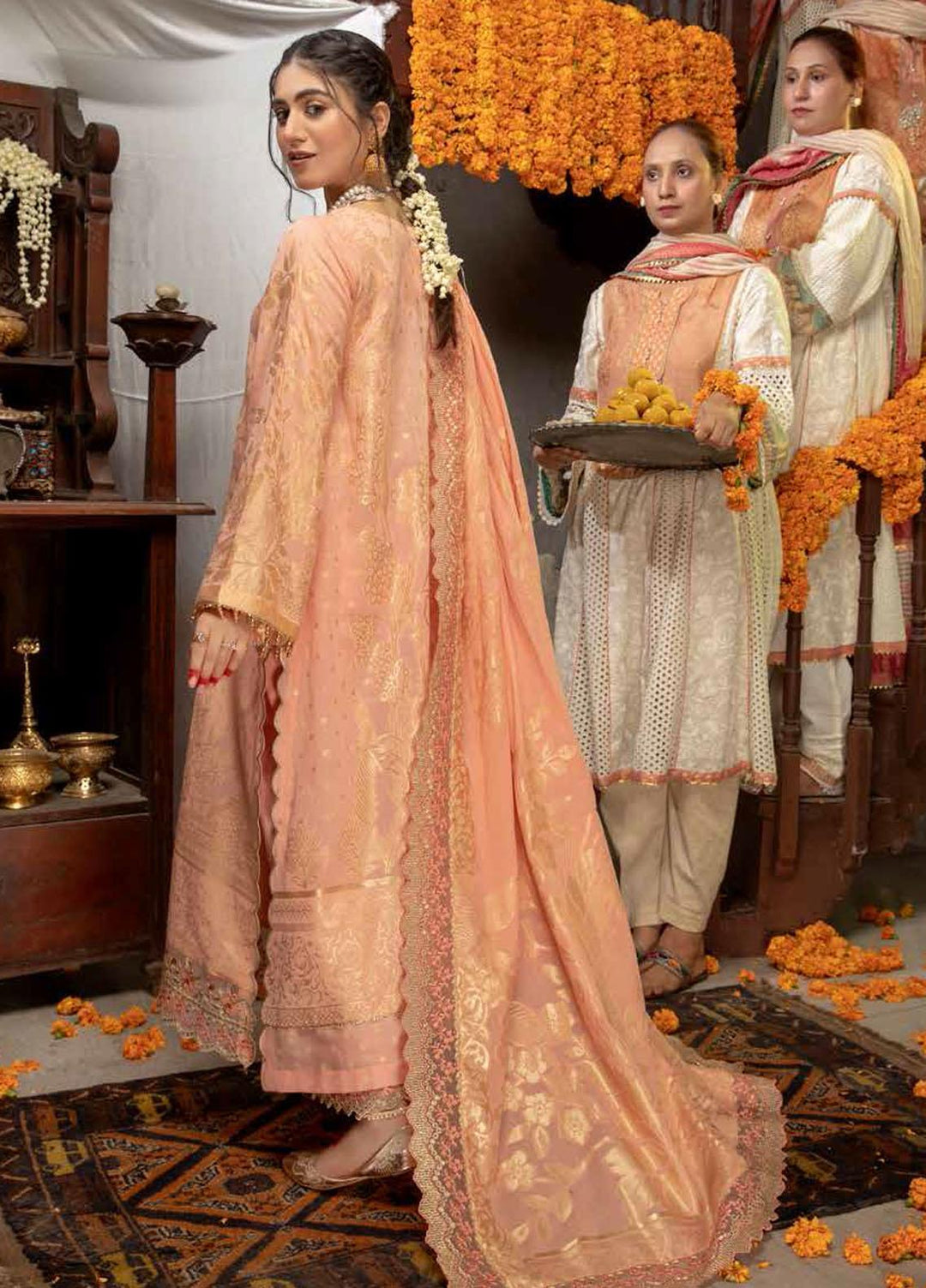 Charizma Embroidered Jacquard Suits Unstitched 3 Piece CRZ21J CJ-06 - Festive Collection