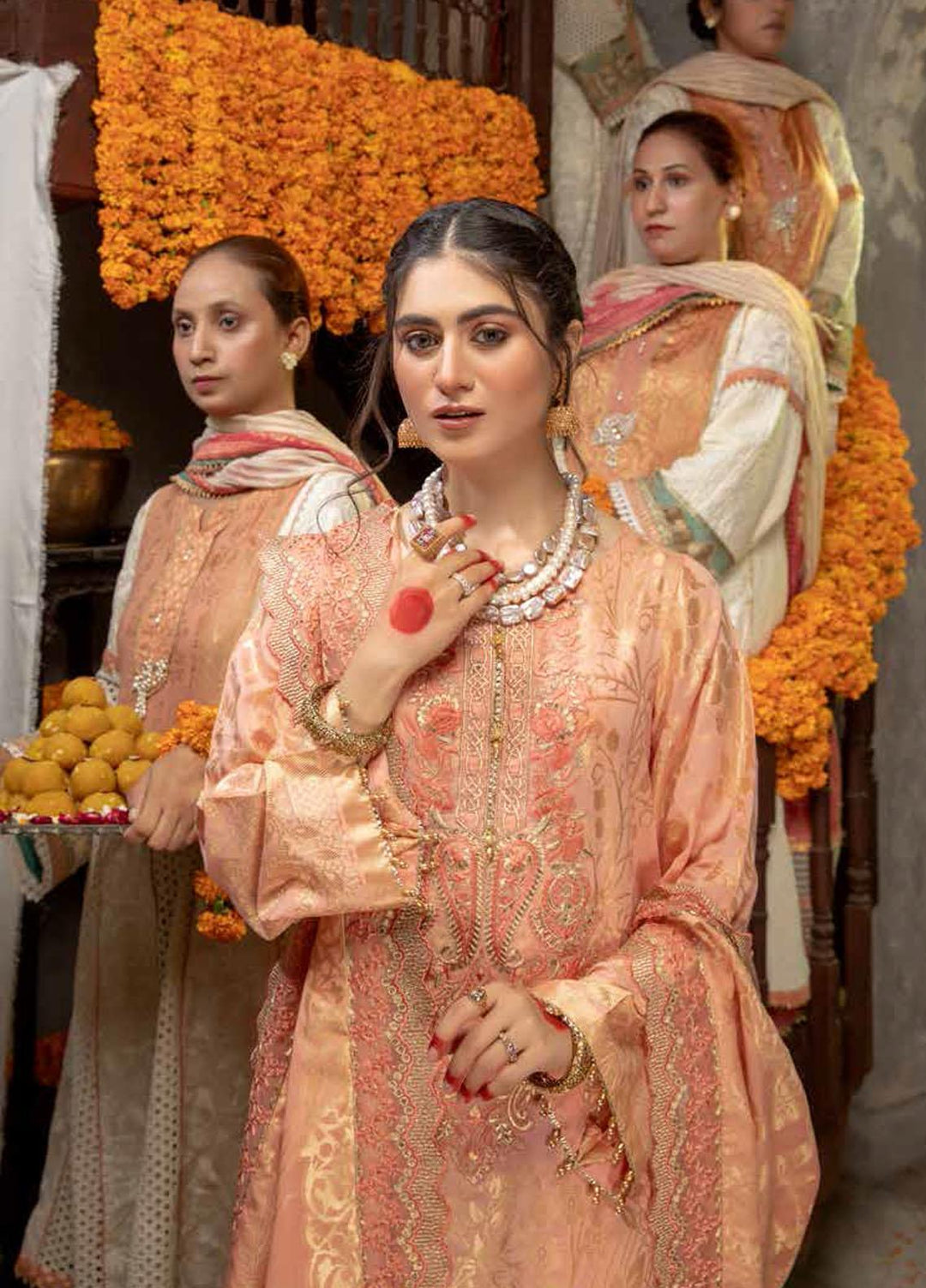 Charizma Embroidered Jacquard Suits Unstitched 3 Piece CRZ21J CJ-06 - Festive Collection