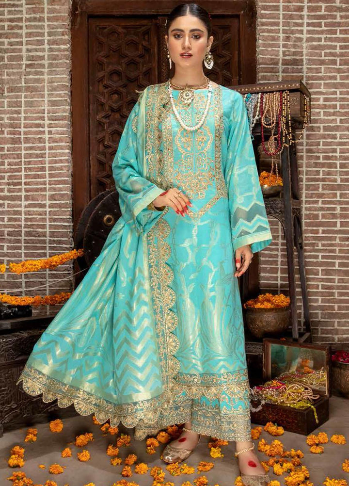 Charizma Embroidered Jacquard Suits Unstitched 3 Piece CRZ21J CJ-07 - Festive Collection