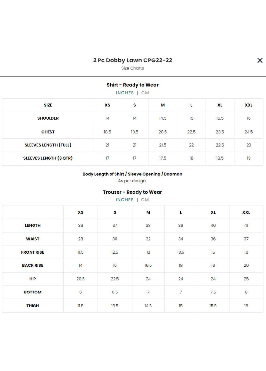 Charizma Luxury Pret  Lawn 2 Piece CPG22-22