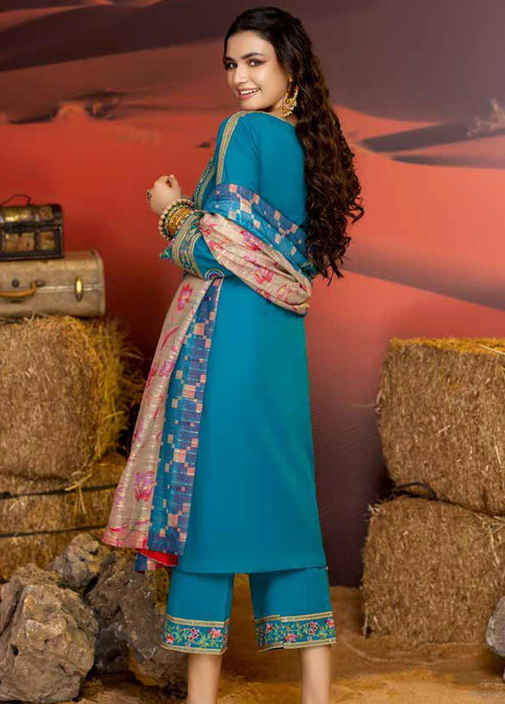 Miraas By Charizma Embroidered Khaddar Suits Unstitched 3 Piece CRZ22MK CM-01 - Winter Collection