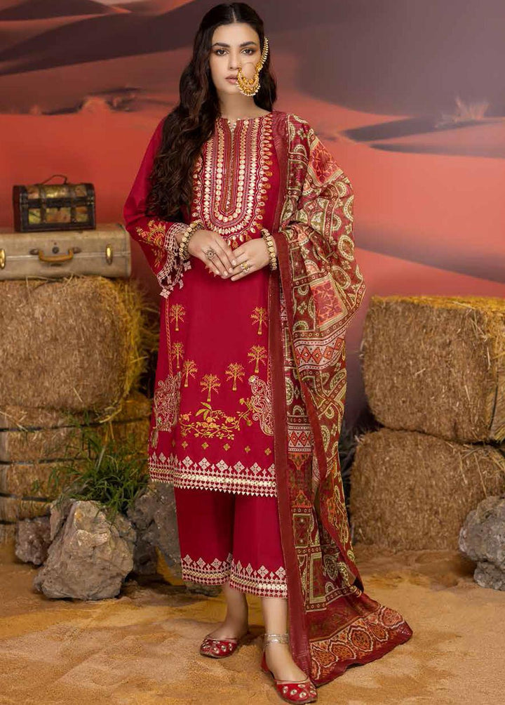 Miraas By Charizma Embroidered Khaddar Suits Unstitched 3 Piece CRZ22MK CM-02 - Winter Collection