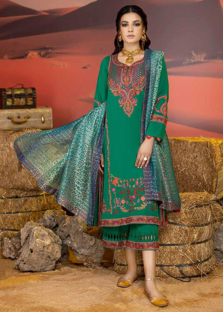 Miraas By Charizma Embroidered Khaddar Suits Unstitched 3 Piece CRZ22MK CM-05 - Winter Collection