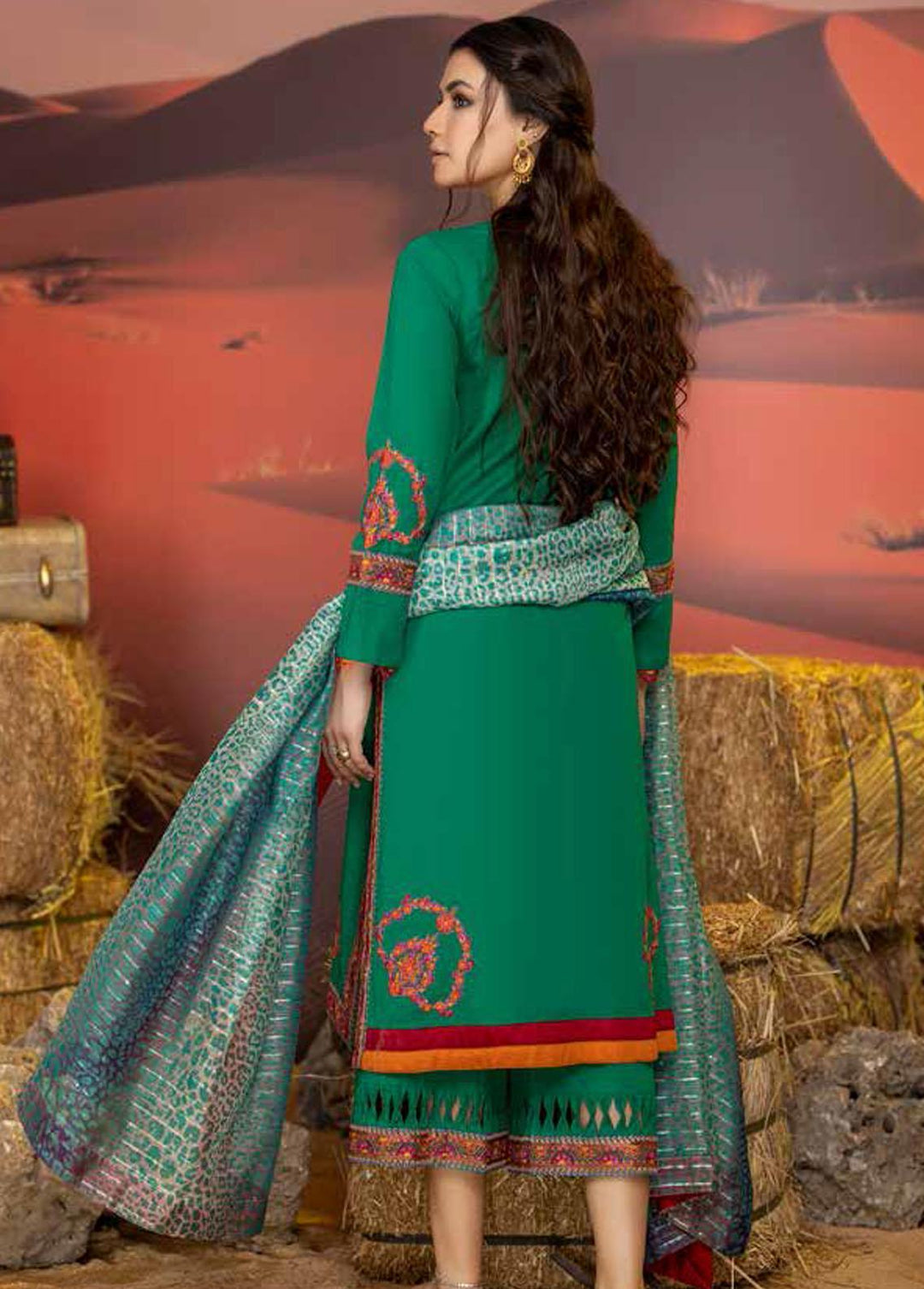 Miraas By Charizma Embroidered Khaddar Suits Unstitched 3 Piece CRZ22MK CM-05 - Winter Collection