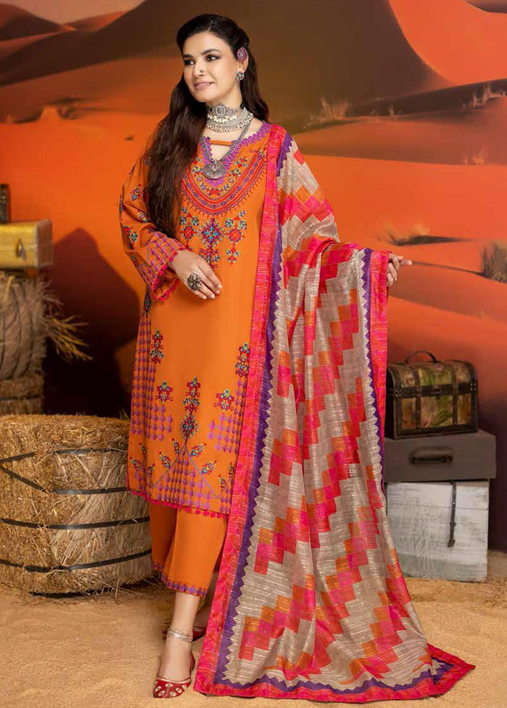 Miraas By Charizma Embroidered Khaddar Suits Unstitched 3 Piece CRZ22MK CM-06 - Winter Collection