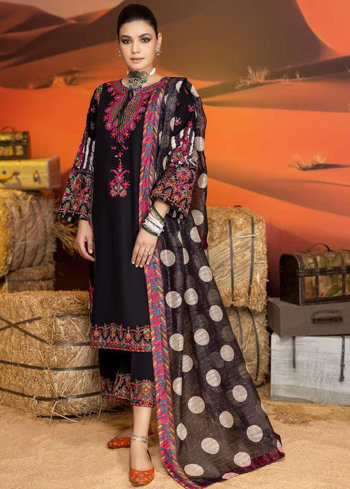 Miraas By Charizma Embroidered Khaddar Suits Unstitched 3 Piece CRZ22MK CM-08 - Winter Collection