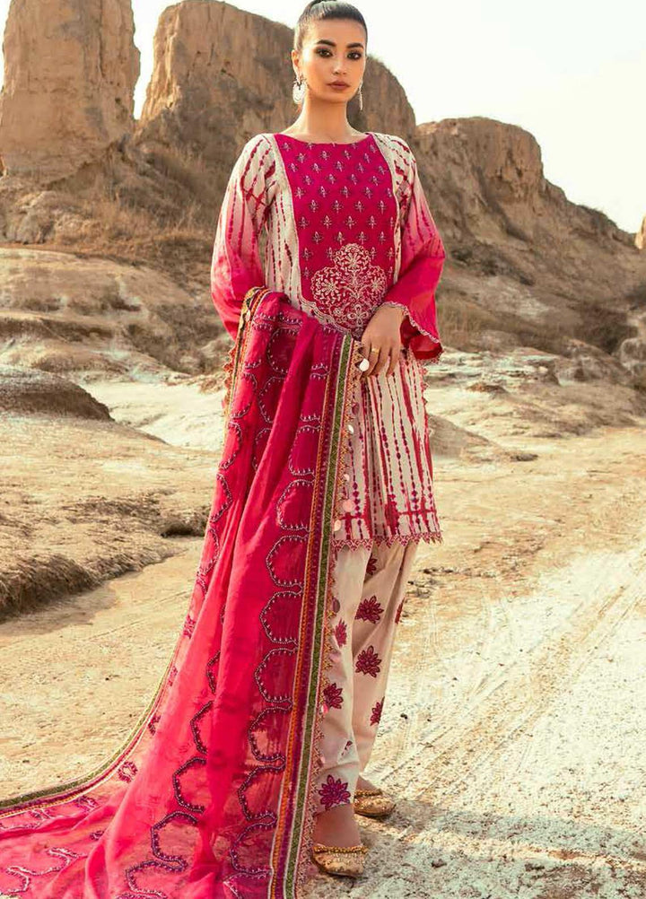 Charizma Embroidered Lawn Suits Unstitched 3 Piece CRZ21N-1 CN-02 - Summer Collection