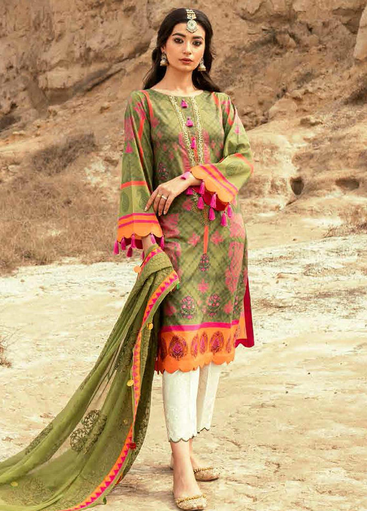 Charizma Embroidered Lawn Suits Unstitched 3 Piece CRZ21N-1 CN-04 - Summer Collection