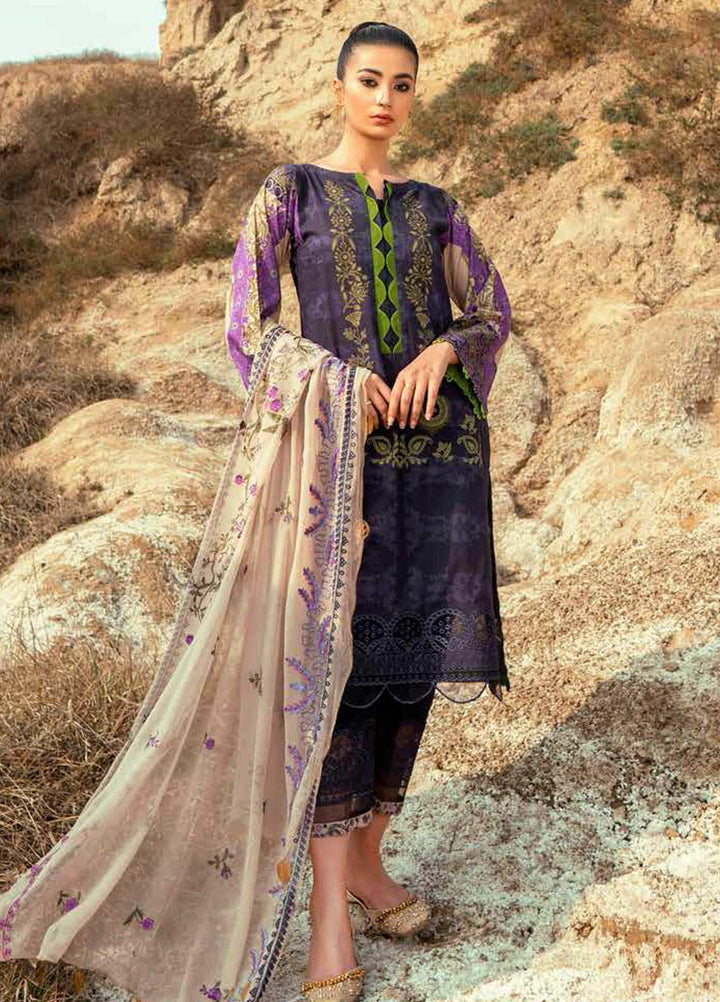 Charizma Embroidered Lawn Suits Unstitched 3 Piece CRZ21N-1 CN-07 - Summer Collection