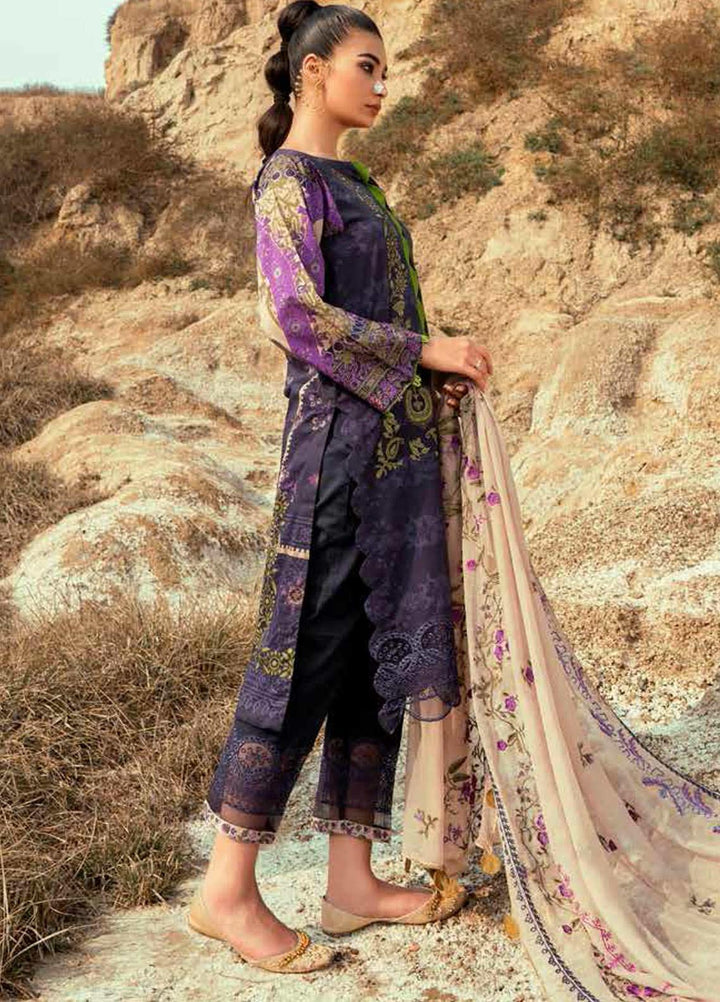 Charizma Embroidered Lawn Suits Unstitched 3 Piece CRZ21N-1 CN-07 - Summer Collection