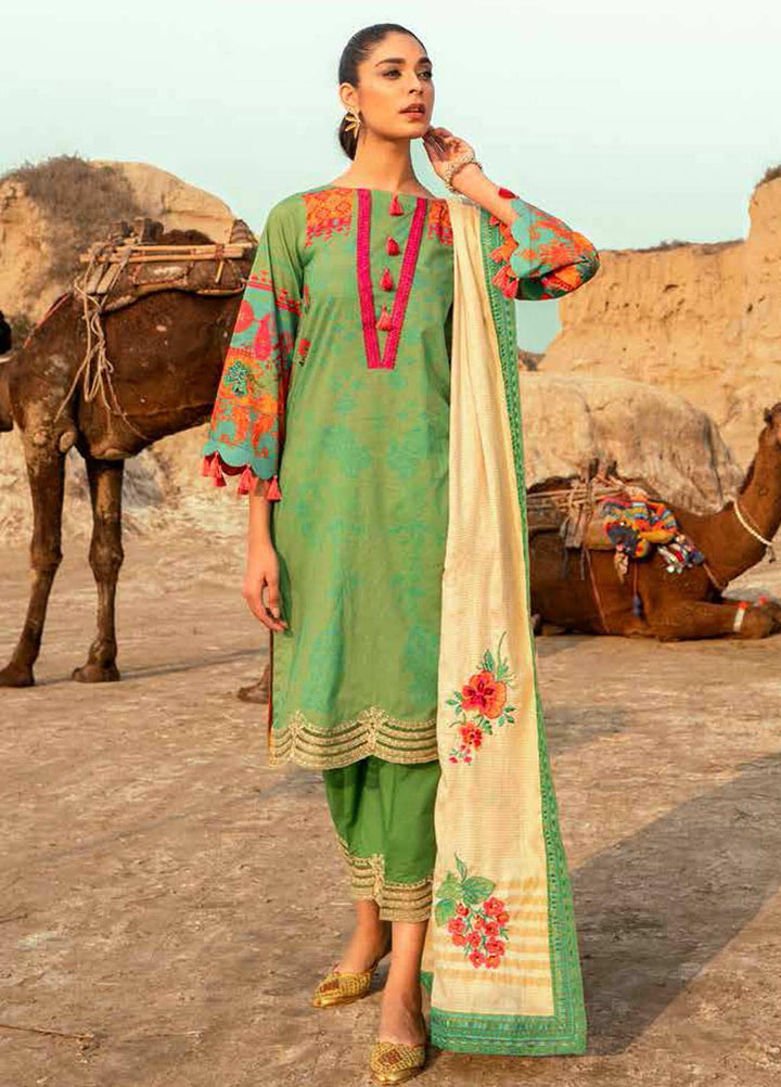 Charizma Embroidered Lawn Suits Unstitched 3 Piece CRZ21N-1 CN-09 - Summer Collection