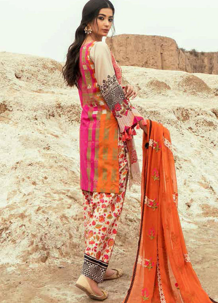Charizma Embroidered Lawn Suits Unstitched 3 Piece CRZ21N-1 CN-10 - Summer Collection
