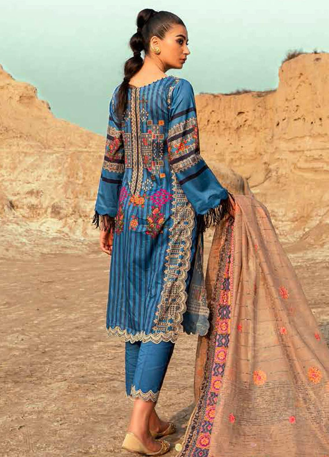 Charizma Embroidered Lawn Suits Unstitched 3 Piece CRZ21N-1 CN-12 - Summer Collection