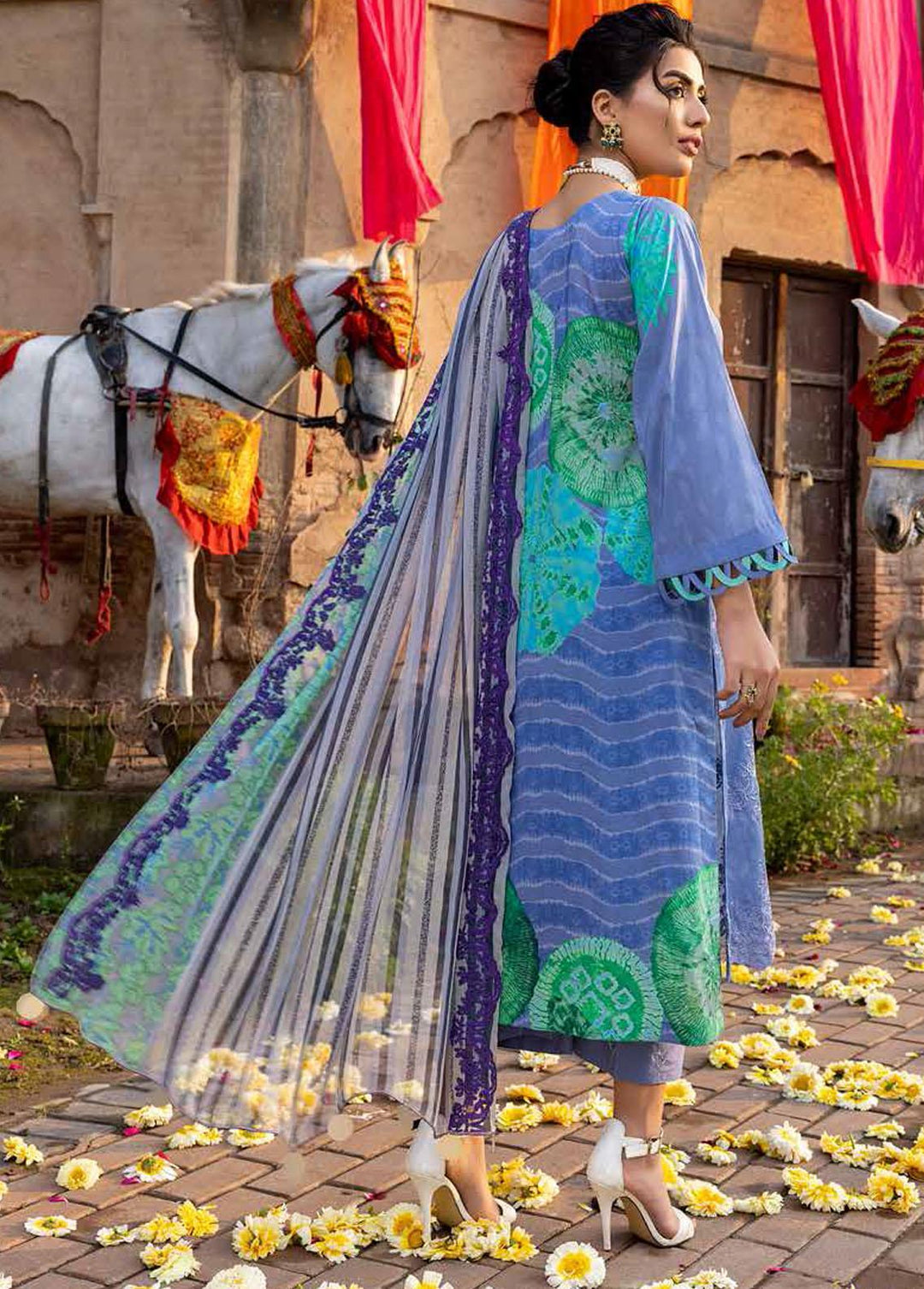 Naranji By Charizma Embroidered Lawn Suits Unstitched 3 Piece CRZ22-N2 CN/10 - Summer Collection
