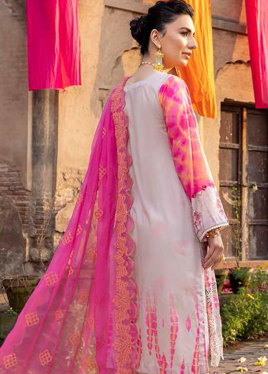 Naranji By Charizma Embroidered Lawn Suits Unstitched 3 Piece CRZ22-N2 CN/11 - Summer Collection