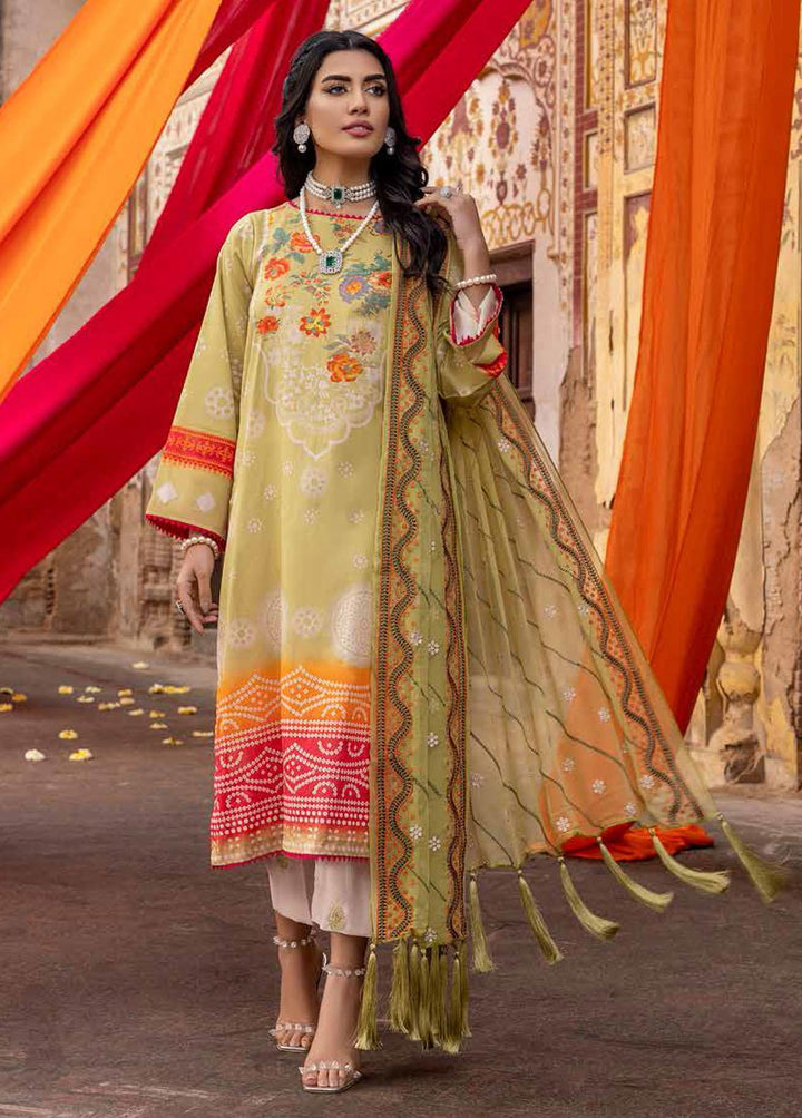 Naranji By Charizma Embroidered Lawn Suits Unstitched 3 Piece CRZ22-N2 CN/18 - Summer Collection