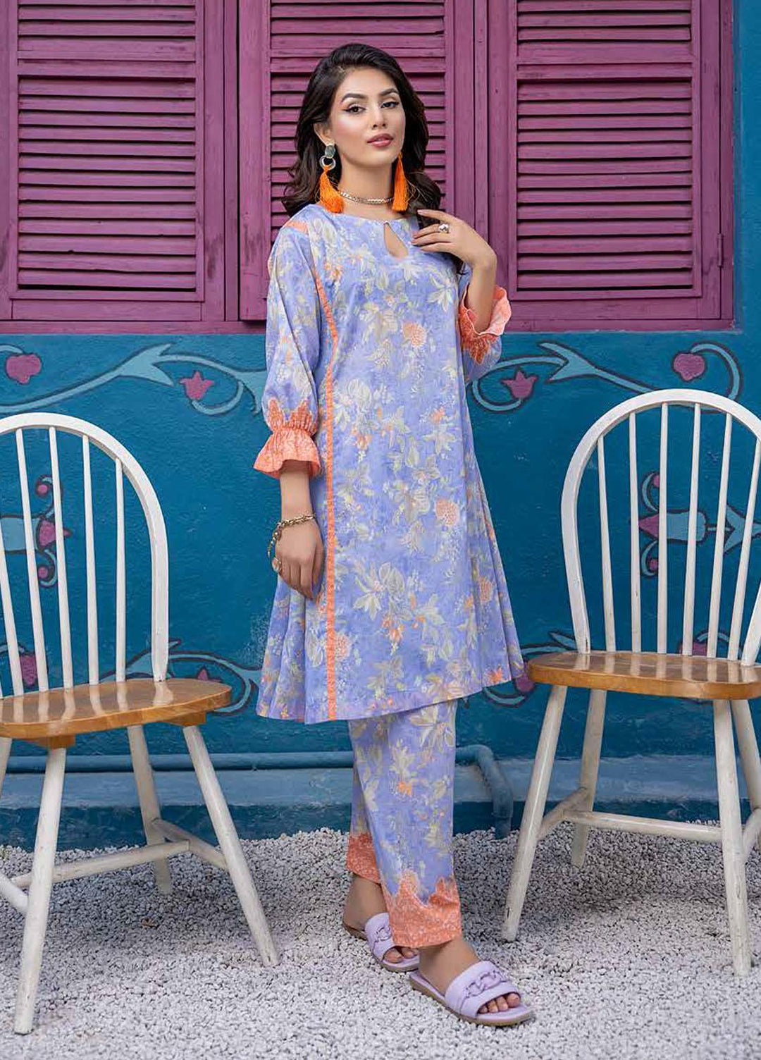 Nazneen By Charizma Printed Lawn Suits Unstitched 2 Piece CRZ22N D-02 - Summer Collection