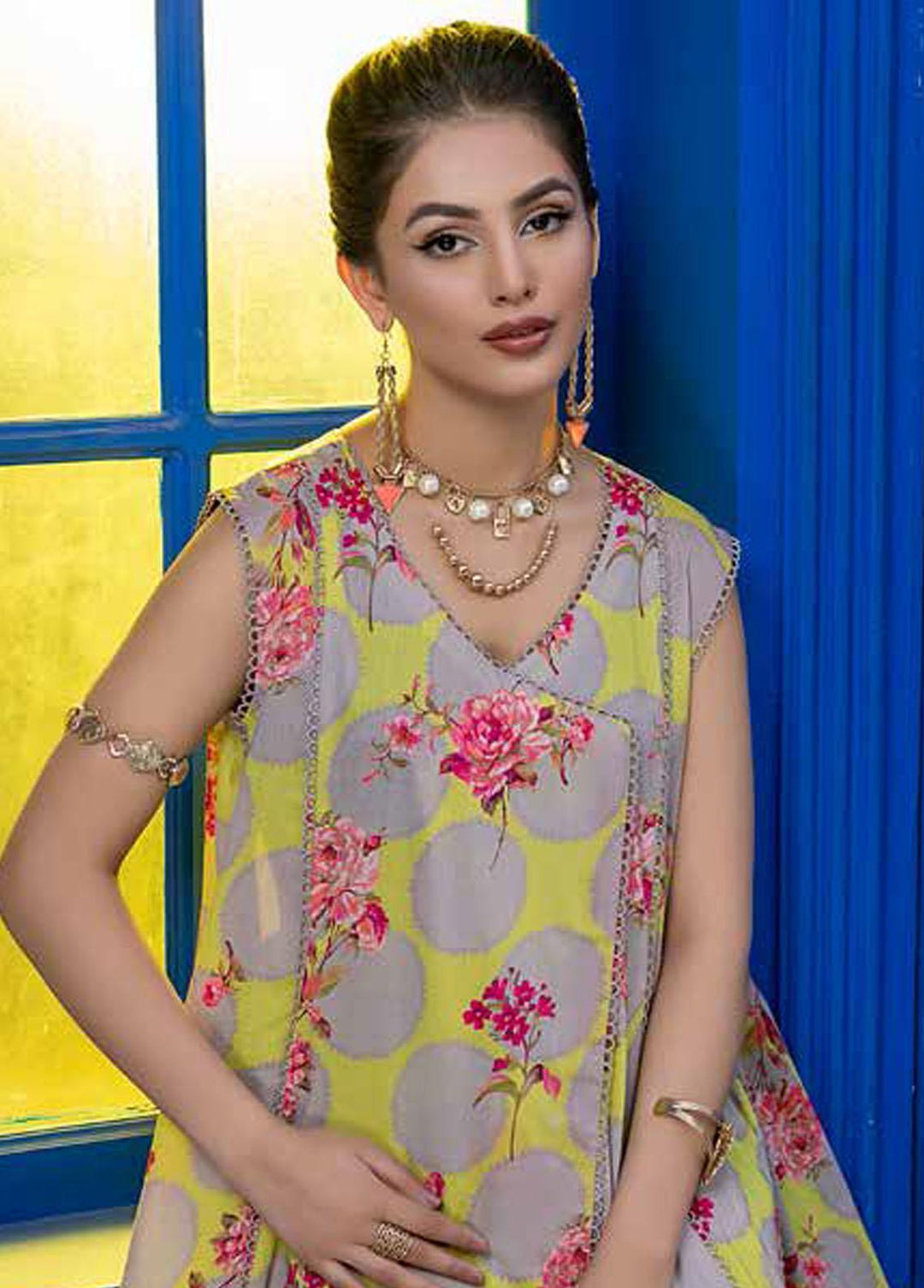 Nazneen By Charizma Printed Lawn Suits Unstitched 2 Piece CRZ22N D-03 - Summer Collection