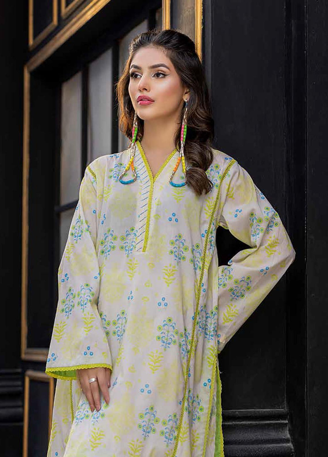 Nazneen By Charizma Printed Lawn Suits Unstitched 2 Piece CRZ22N D-09 - Summer Collection