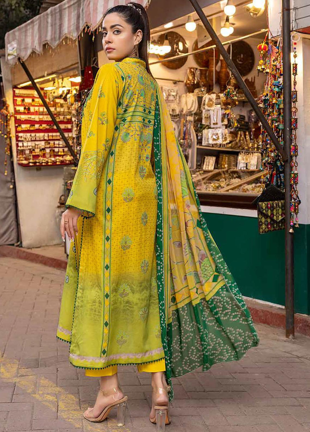 Charizma Embroidered Lawn Suits Unstitched 3 Piece CRZ22OS CO-01-B - Summer Collection