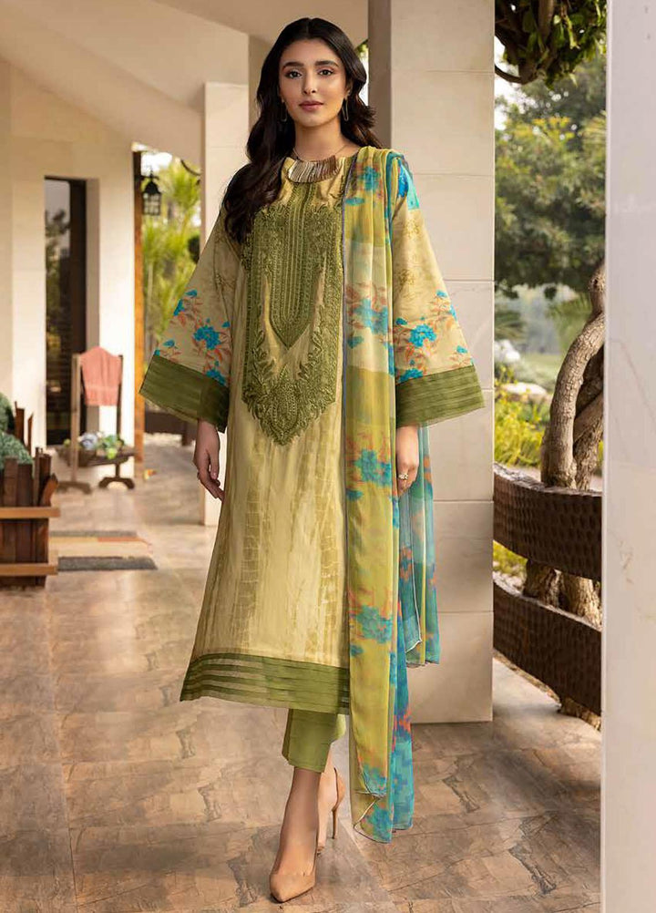 Charizma Embroidered Lawn Suits Unstitched 3 Piece CRZ22OS CO-02-C - Summer Collection