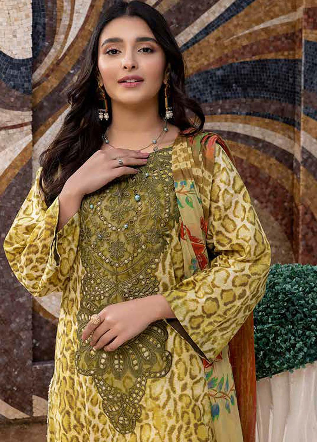 Charizma Embroidered Lawn Suits Unstitched 3 Piece CRZ22OS CO-03-C - Summer Collection