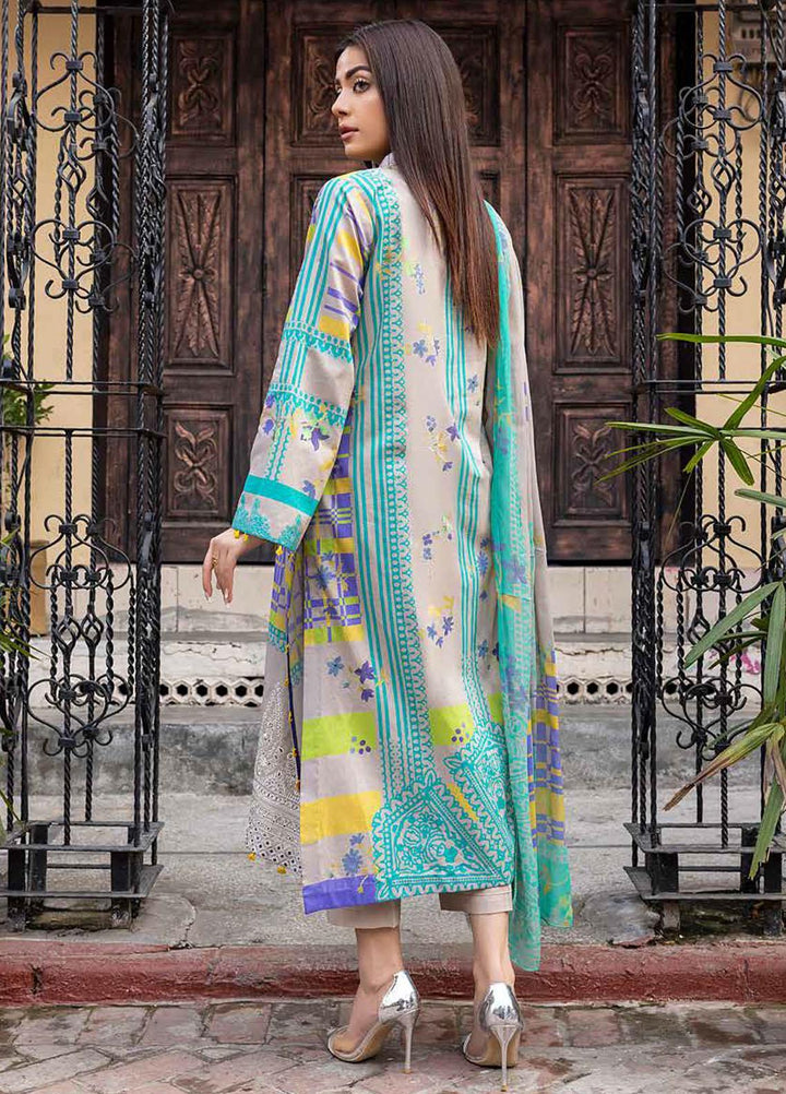 Charizma Embroidered Lawn Suits Unstitched 3 Piece CRZ22OS CO-04-B - Summer Collection