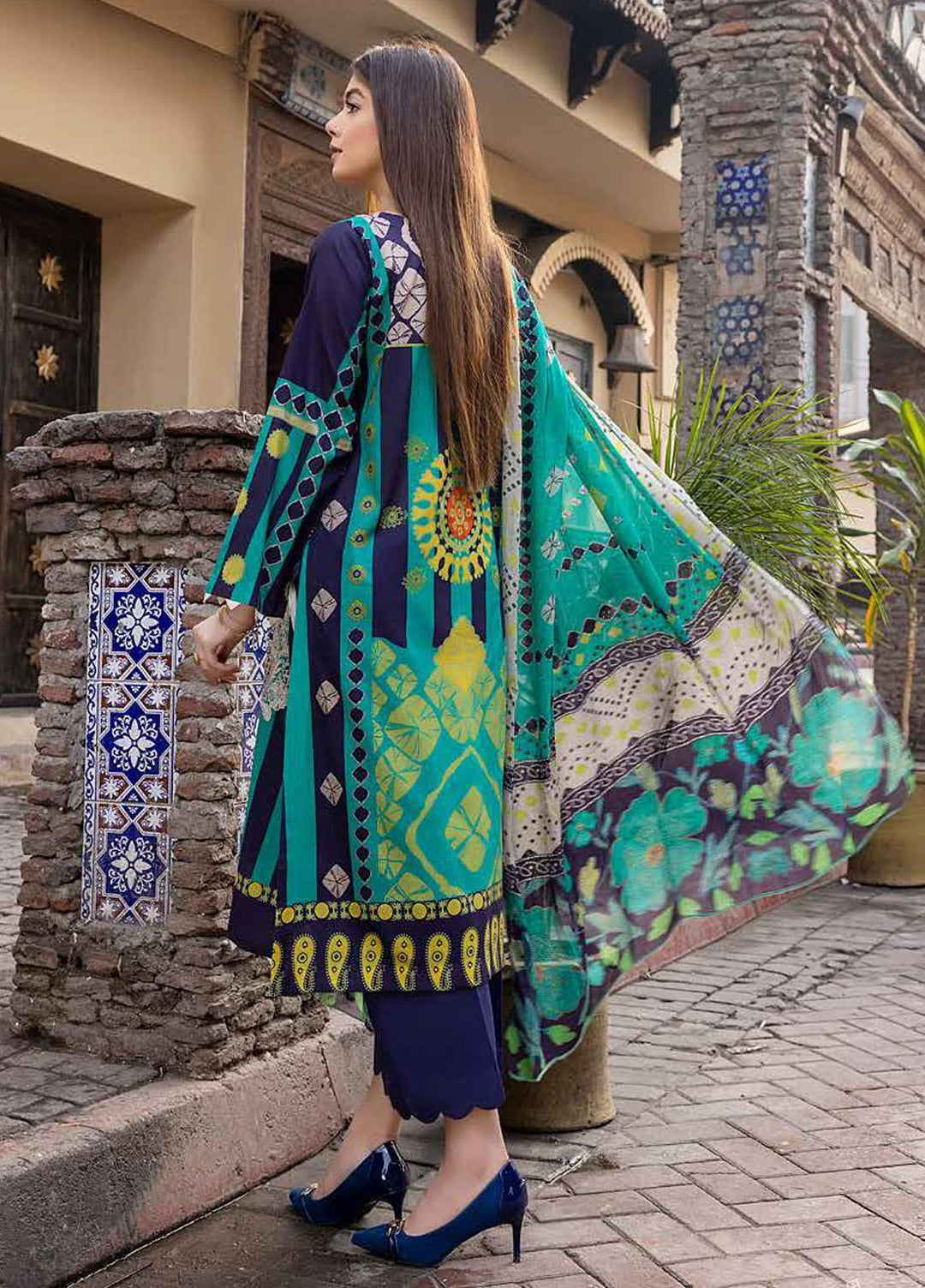 Charizma Embroidered Lawn Suits Unstitched 3 Piece CRZ22OS CO-05-B - Summer Collection
