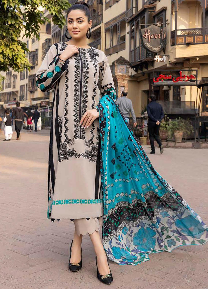 Charizma Embroidered Lawn Suits Unstitched 3 Piece CRZ22OS CO-05-C - Summer Collection