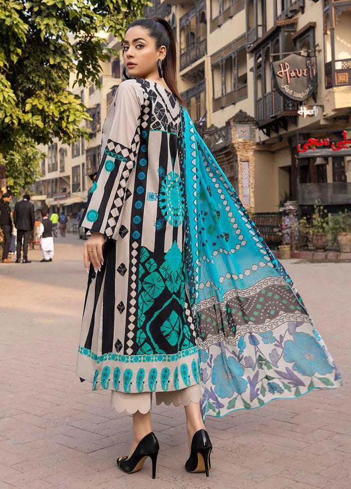 Charizma Embroidered Lawn Suits Unstitched 3 Piece CRZ22OS CO-05-C - Summer Collection