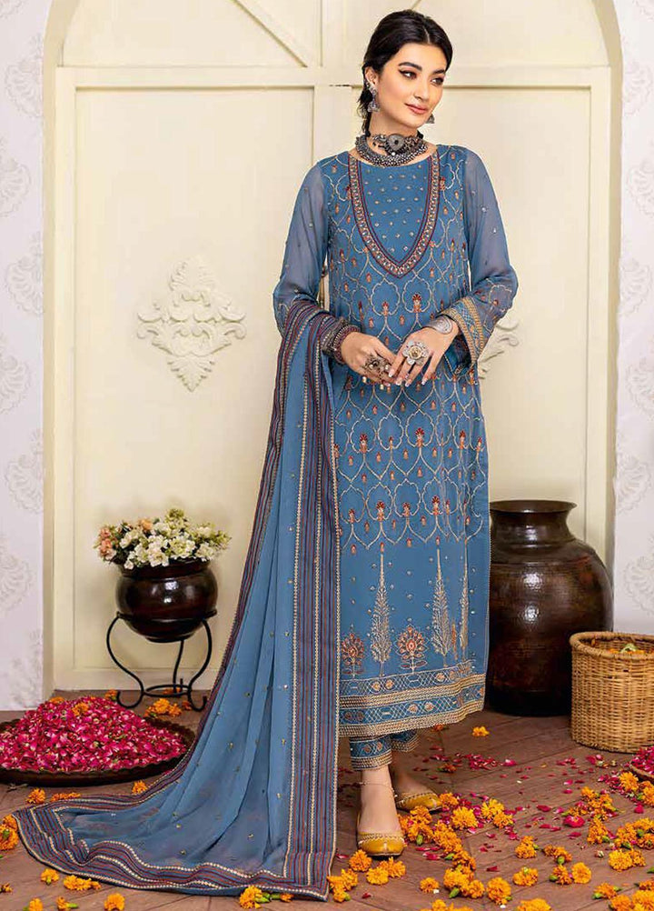 Charizma Embroidered Chiffon Suits Unstitched 3 Piece CRZ22PC CPC-01 - Festive Collection