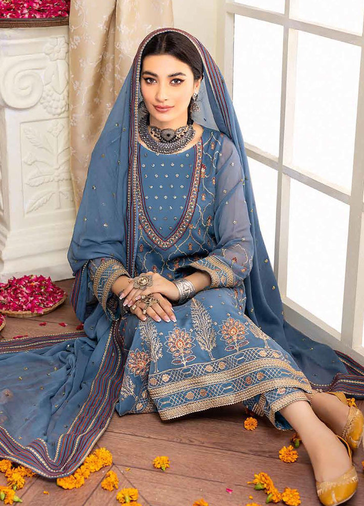 Charizma Embroidered Chiffon Suits Unstitched 3 Piece CRZ22PC CPC-01 - Festive Collection
