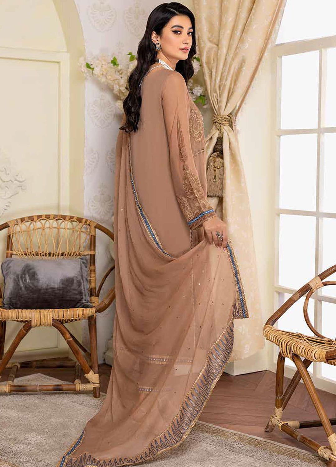 Charizma Embroidered Chiffon Suits Unstitched 3 Piece CRZ22PC CPC-02 - Festive Collection