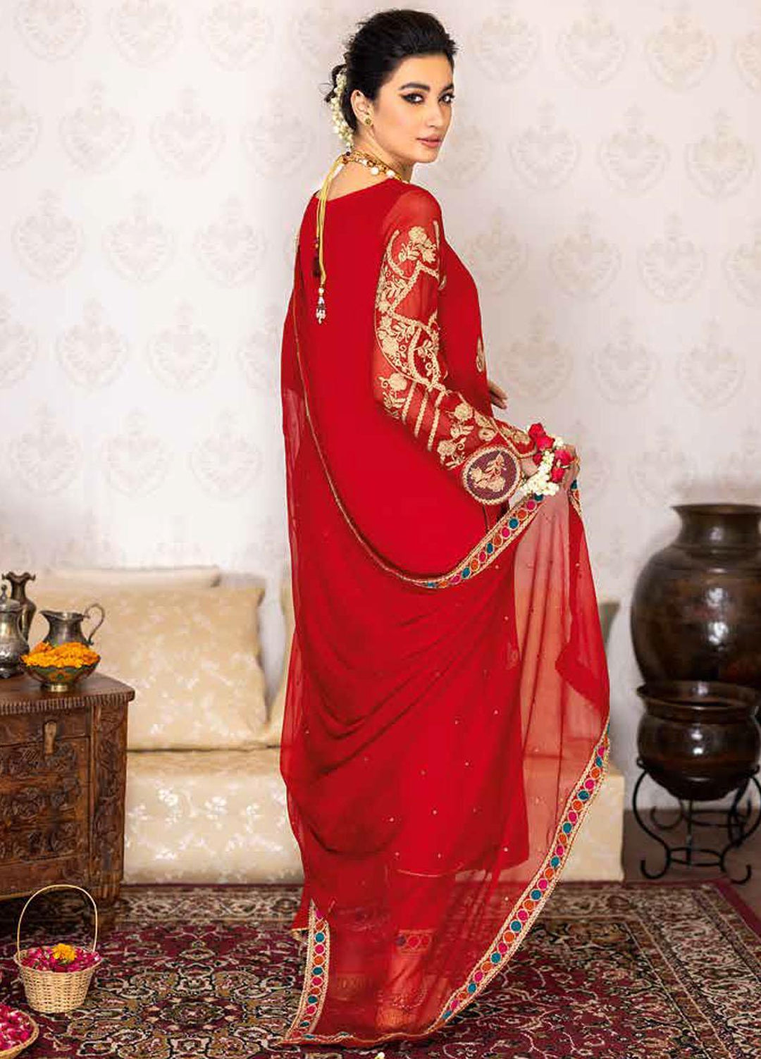 Charizma Embroidered Chiffon Suits Unstitched 3 Piece CRZ22PC CPC-04 - Festive Collection