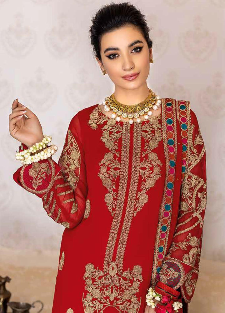 Charizma Embroidered Chiffon Suits Unstitched 3 Piece CRZ22PC CPC-04 - Festive Collection