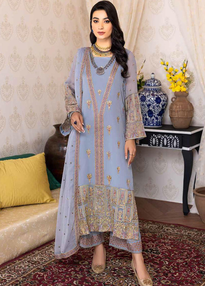 Charizma Embroidered Chiffon Suits Unstitched 3 Piece CRZ22PC CPC-05 - Festive Collection