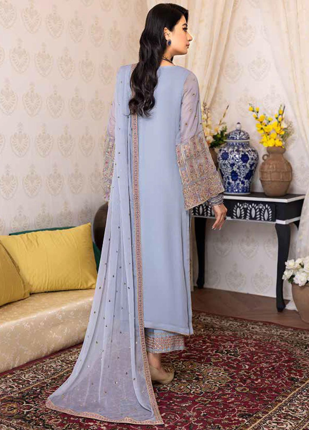 Charizma Embroidered Chiffon Suits Unstitched 3 Piece CRZ22PC CPC-05 - Festive Collection
