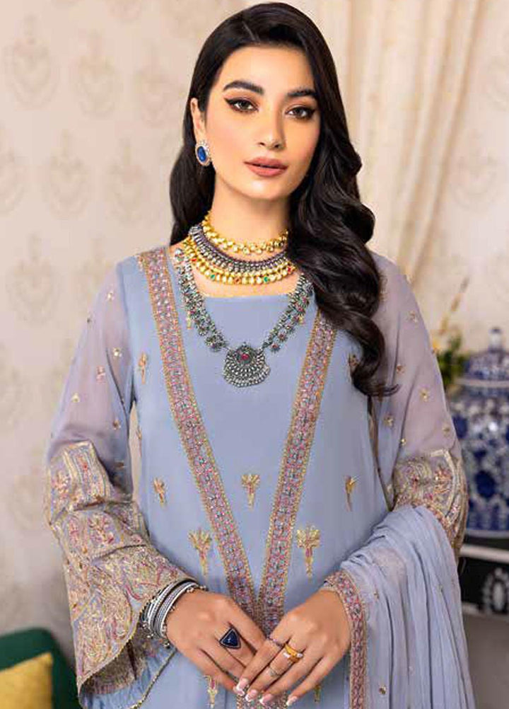 Charizma Embroidered Chiffon Suits Unstitched 3 Piece CRZ22PC CPC-05 - Festive Collection