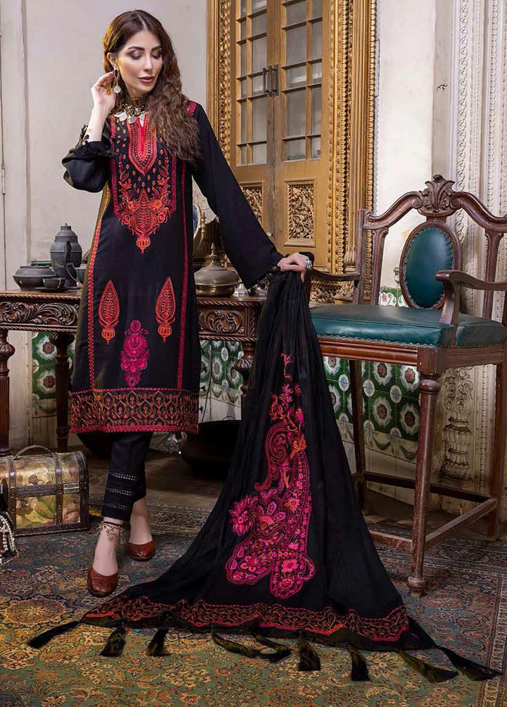 Charizma Embroidered Leather Suits Unstitched 3 Piece CRZ21P PS-01 - Winter Collection