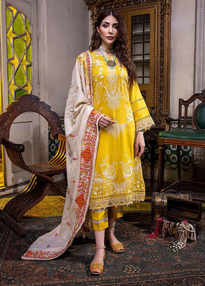 Charizma Embroidered Leather Suits Unstitched 3 Piece CRZ21P PS-03 - Winter Collection