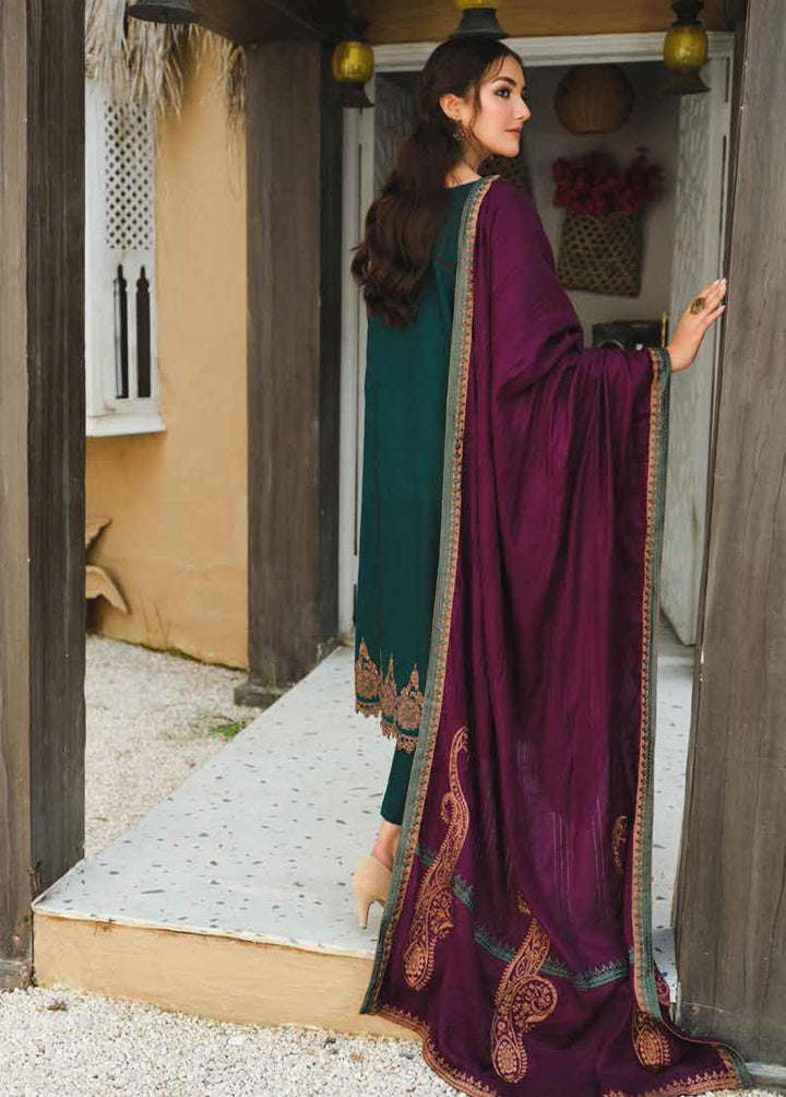 Charizma Embroidered Leather Suits Unstitched 3 Piece CRZ21P PS-05 - Winter Collection