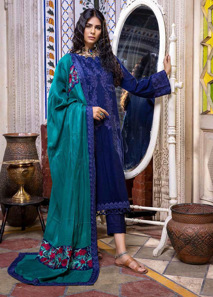 Charizma Embroidered Leather Suits Unstitched 3 Piece CRZ21P PS-07 - Winter Collection