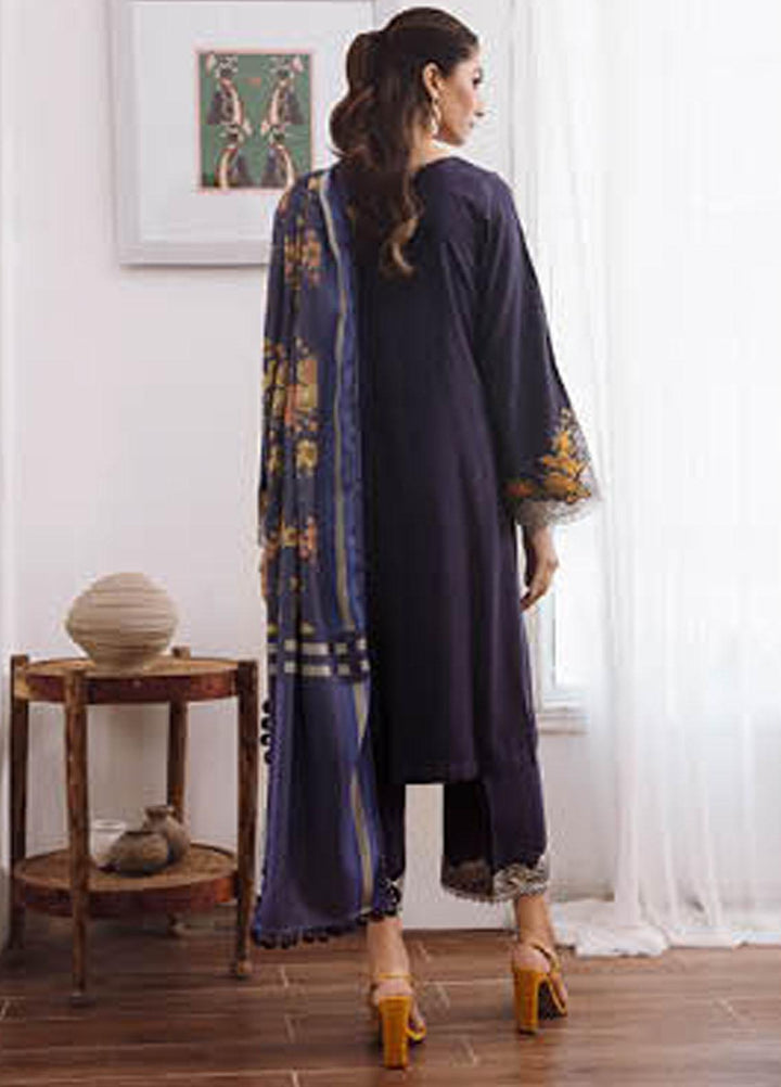 Charizma Embroidered Leather Peach Suits Unstitched 3 Piece CRZ23PS PS3-02 - Winter Collection