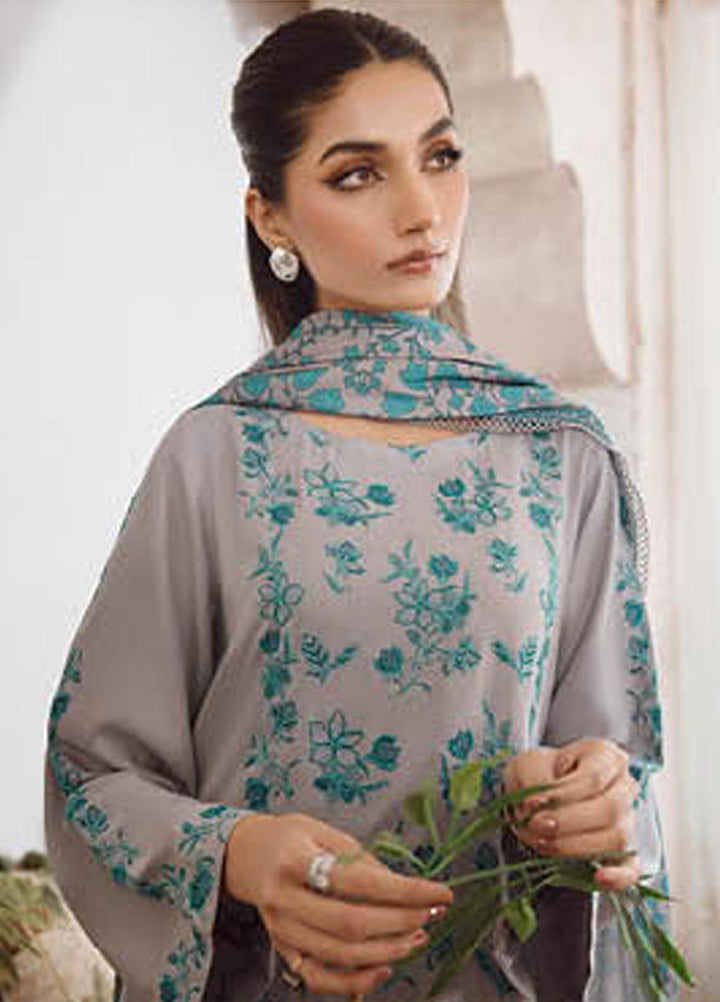 Charizma Embroidered Leather Peach Suits Unstitched 3 Piece CRZ23PS PS3-04 - Winter Collection