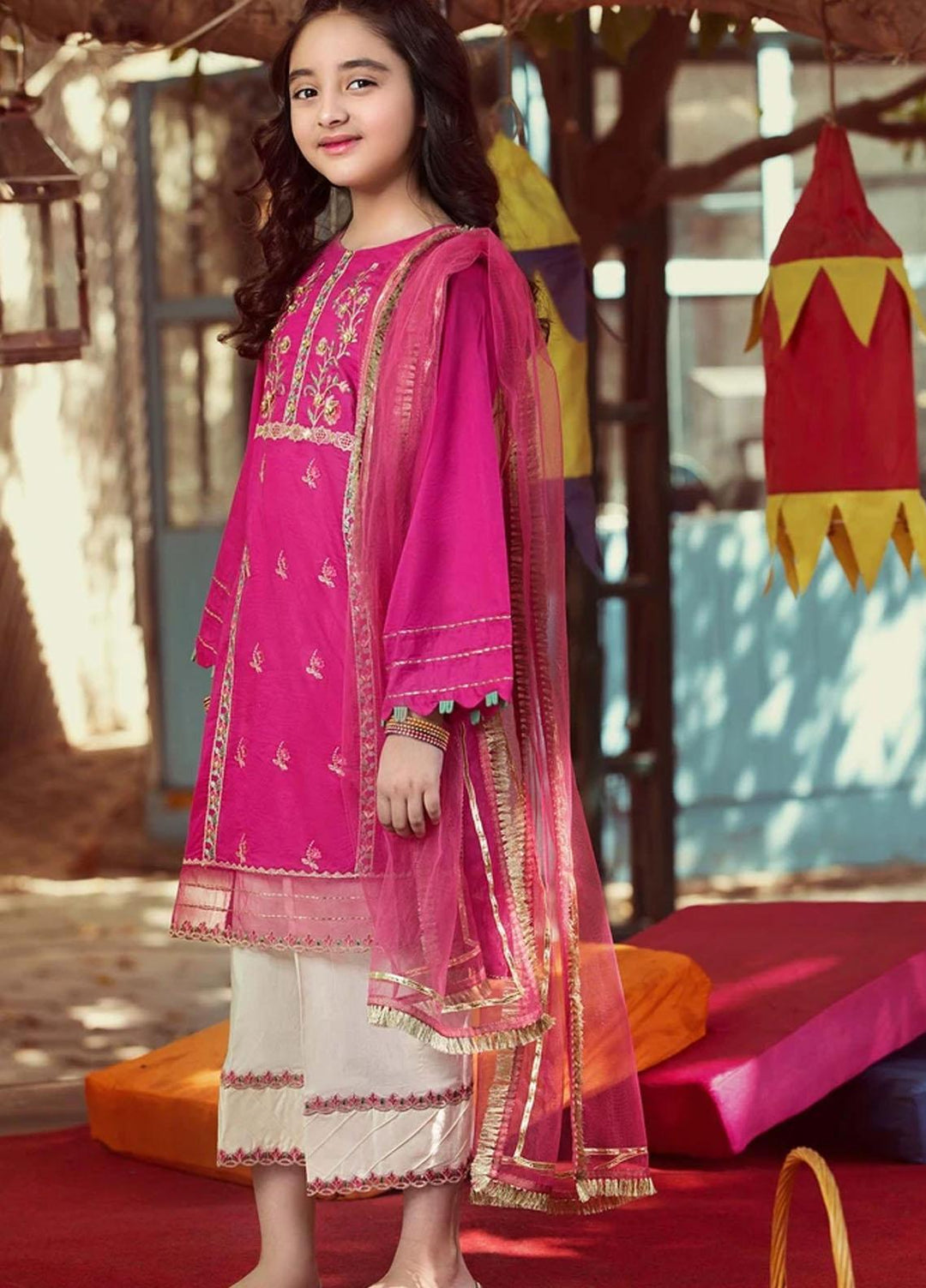 Charizma Lawn Fancy Pret 3 Piece Suit for Girls -  CKP -21-01