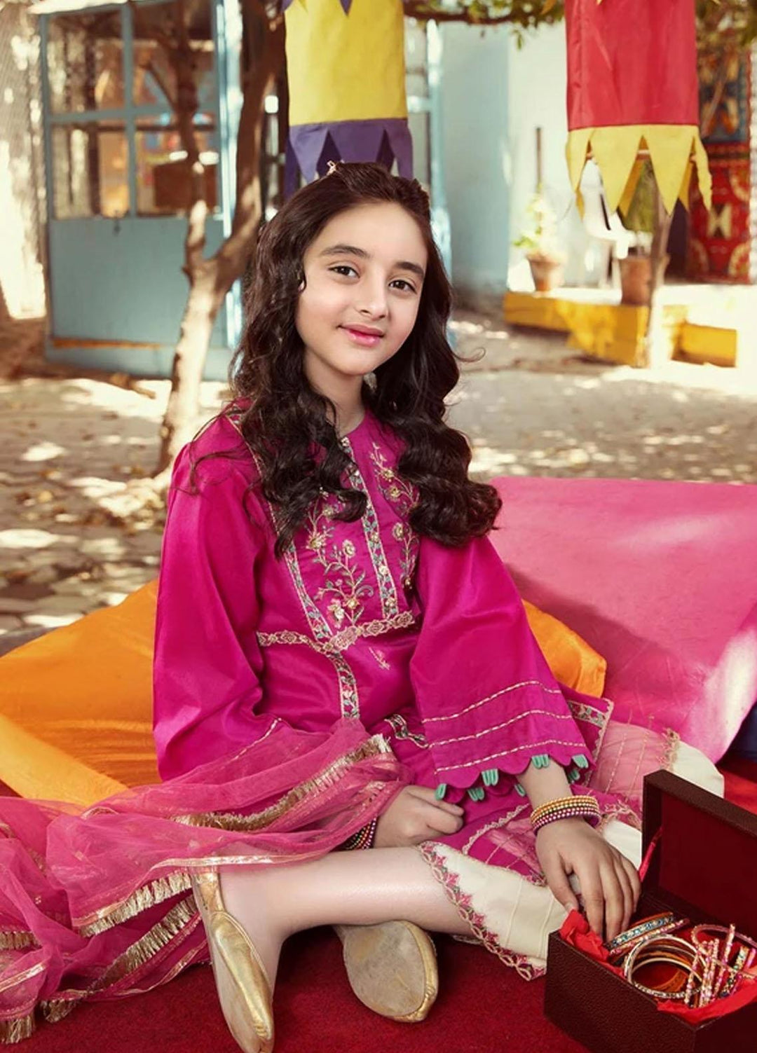 Charizma Lawn Fancy Pret 3 Piece Suit for Girls -  CKP -21-01