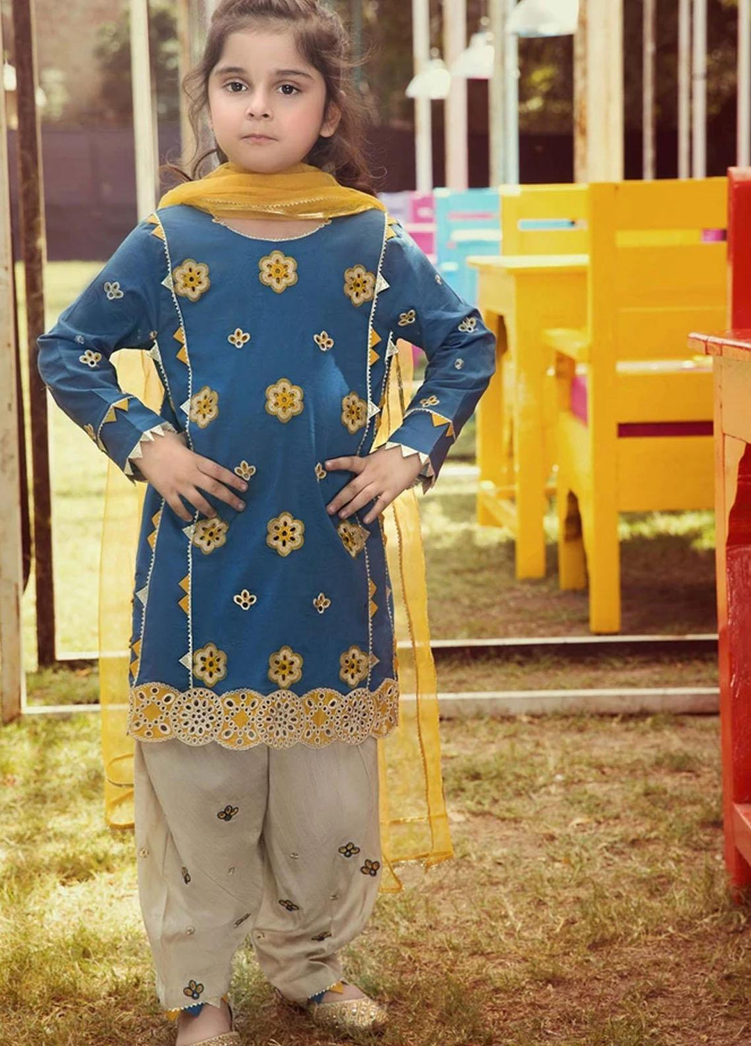 Charizma Lawn Fancy Pret 3 Piece Suit for Girls -  CKP -21-03