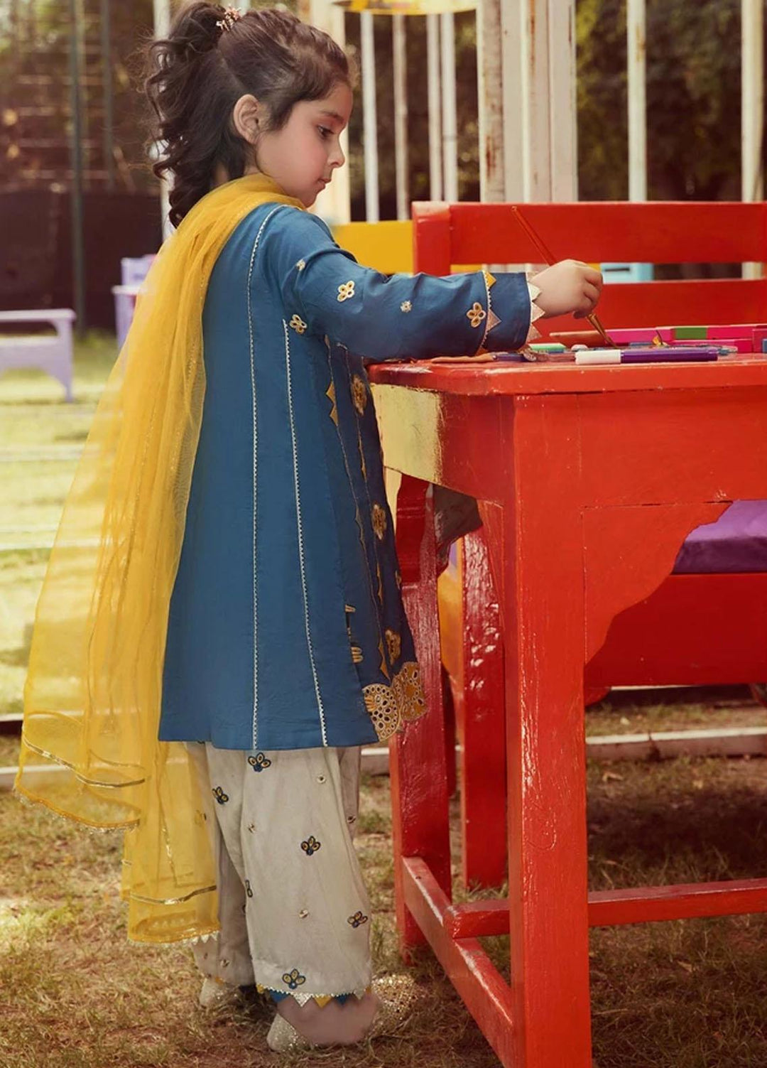 Charizma Lawn Fancy Pret 3 Piece Suit for Girls -  CKP -21-03