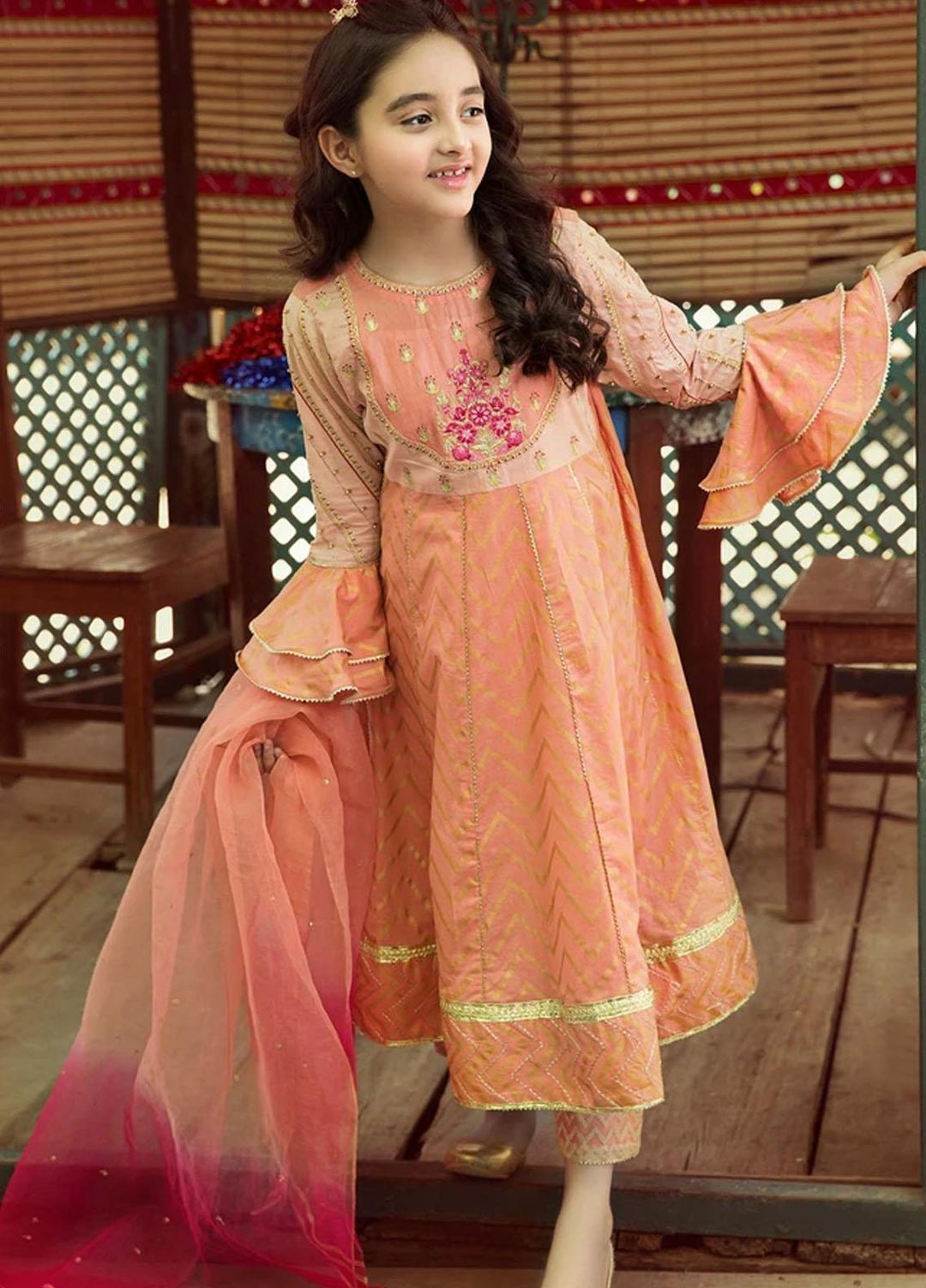 Charizma Lawn Fancy Pret Girls 3 Piece Suit -  CKP-21-06